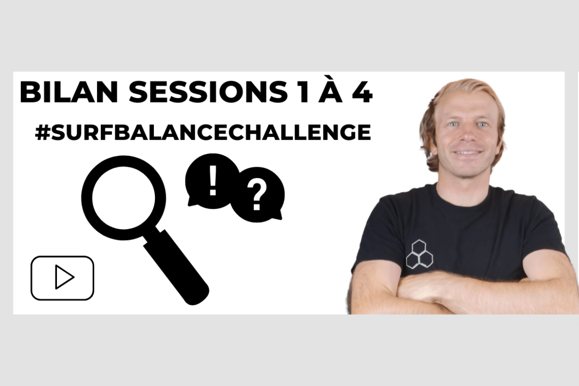 Bilan session surf 1 à 4 surf balance challenge Bilan session surf 1 à 4 surf balance challenge